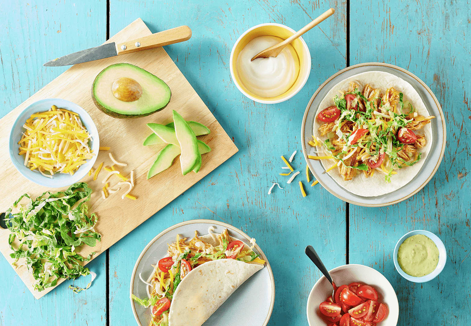 Easy Chicken-Filled Tortillas